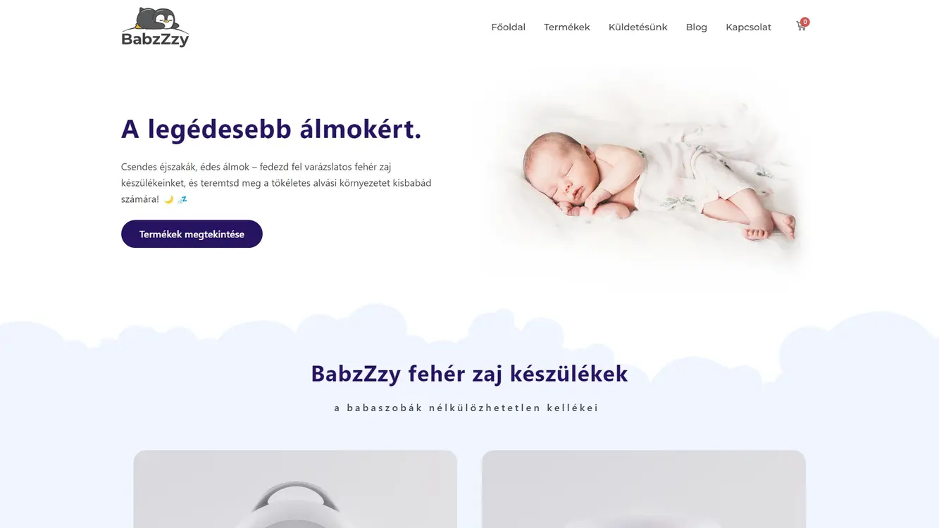 webshop készítés babzy referencia