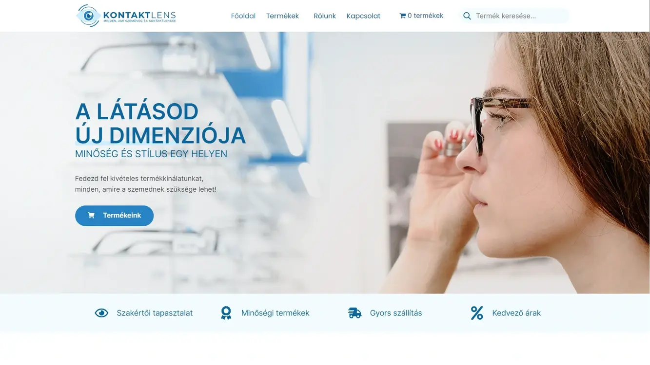 webshop készítés kontaktlens referencia