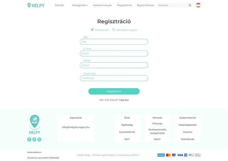 helpyhungary hu profil regisztráció