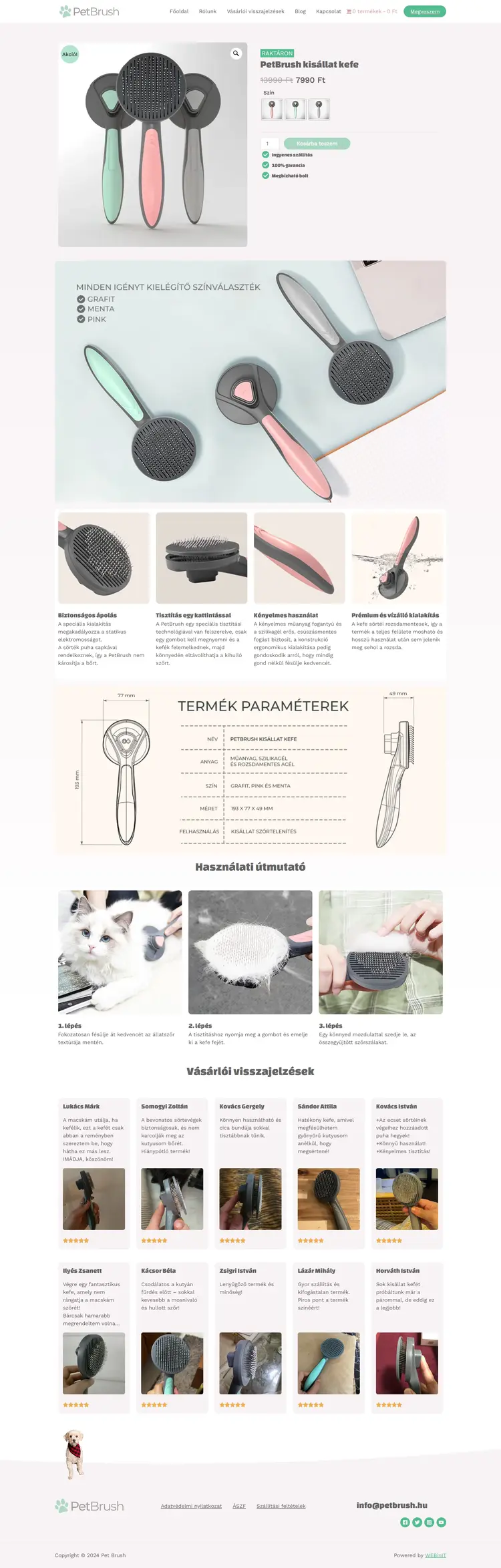 petbrush hu termék petbrush kisállat kefe