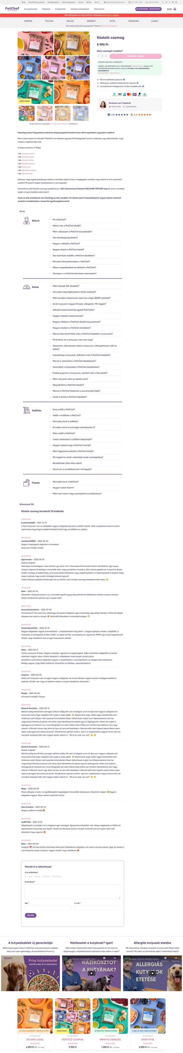 petchef hu termékadatlap
