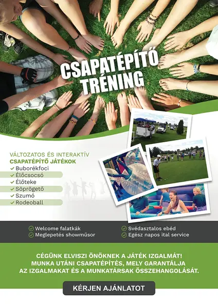 csapatépítő szórólap