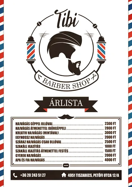 tibi barber shop szórólap